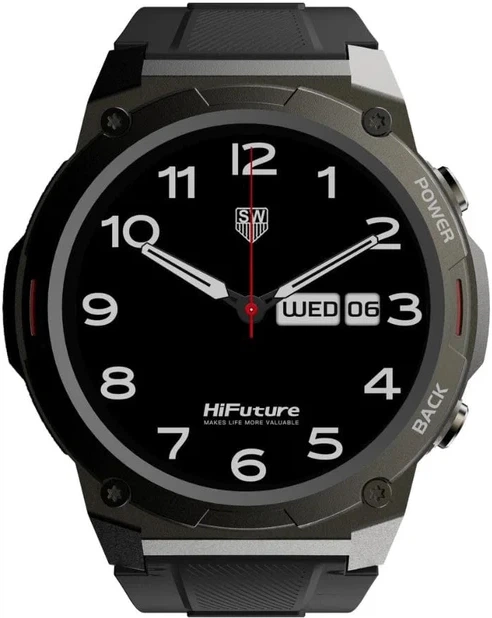 Smartwatch HiFuture smartwatch FutureGo Mix2 Czarny (6972576181008) - obraz 1