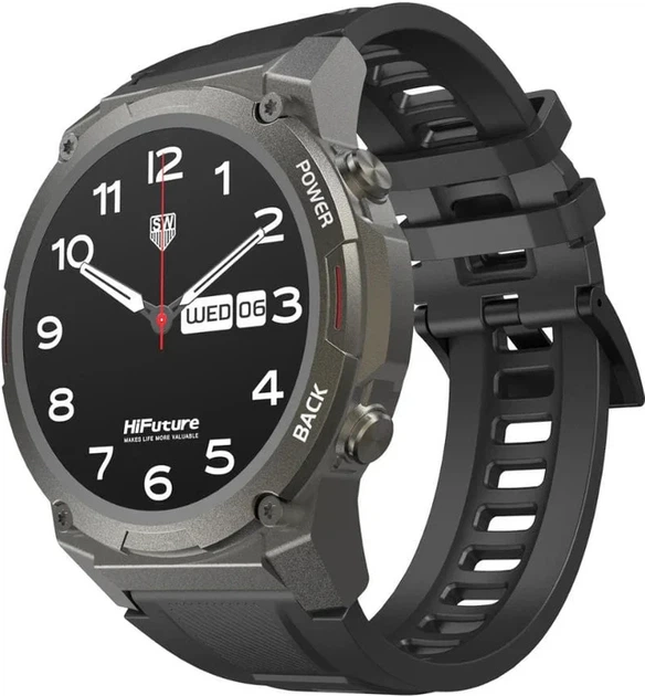 Smartwatch HiFuture smartwatch FutureGo Mix2 Czarny (6972576181008) - obraz 2
