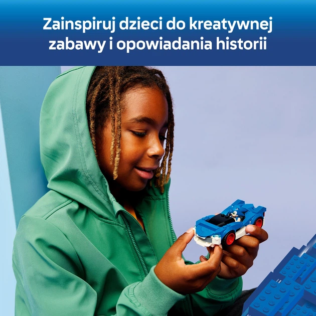 Конструктор LEGO Sonic the Hedgehog: спідстер Блискавка 126 елементів (77117) - зображення 5