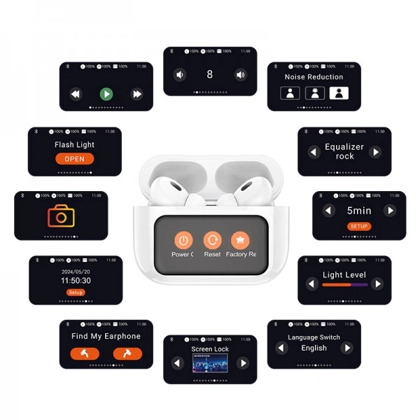 Бездротові навушники HOCO EW72 Soar true wireless ANC Noise Reduction touch screen BT headset White (6942007629829) (8416) - Фото 6 Бездротові навушники HOCO EW72 Soar true wireless ANC Noise Reduction touch screen BT headset White (6942007629829) (8416) - изображение 6
