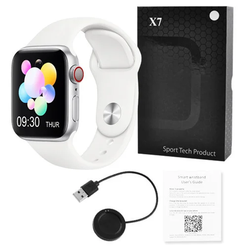 Розумні смарт годинник браслет Bluetooth Smart Watch X7 Білий - зображення 3