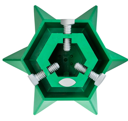 Підставка для ялинки Kadax Зірочка 39 см Зелений K435 (5902730382669) - зображення 2