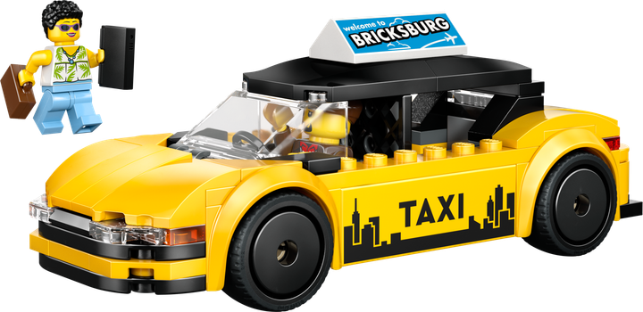 Конструктор LEGO CITY Желтое такси 122 элемента (60487) - изображение 2
