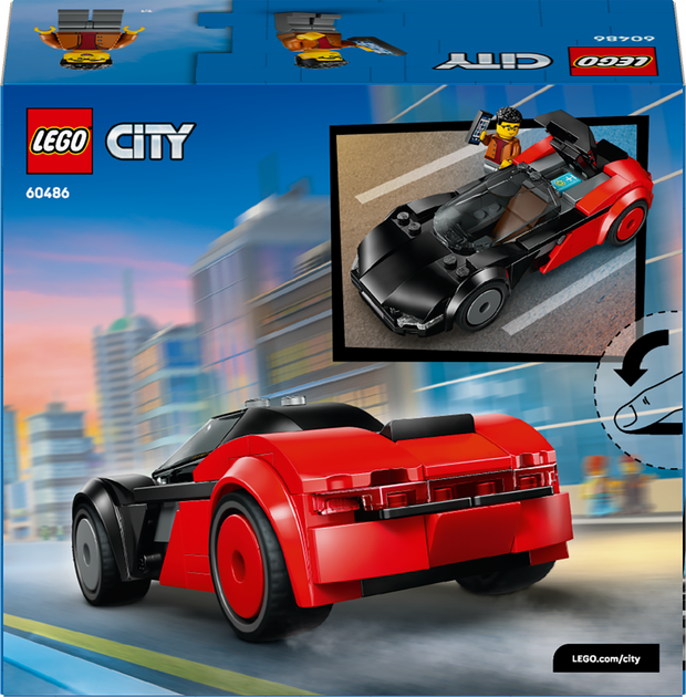 Конструктор LEGO CITY Электромобиль-суперкар 109 элементов (60486) - изображение 9