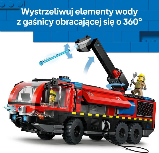 Конструктор LEGO CITY Пожарная машина для аэропорта 691 элемент (60499) - Фото 6 Конструктор LEGO CITY Пожарная машина для аэропорта 691 элемент (60499) - изображение 6