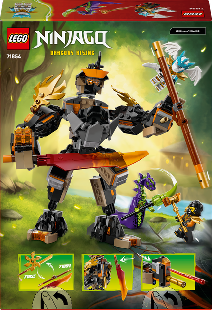 Конструктор LEGO Ninjago Боевой робот Коула и дракон-Зейн 364 элемента (71854) - Фото 9 Конструктор LEGO Ninjago Боевой робот Коула и дракон-Зейн 364 элемента (71854) - изображение 9