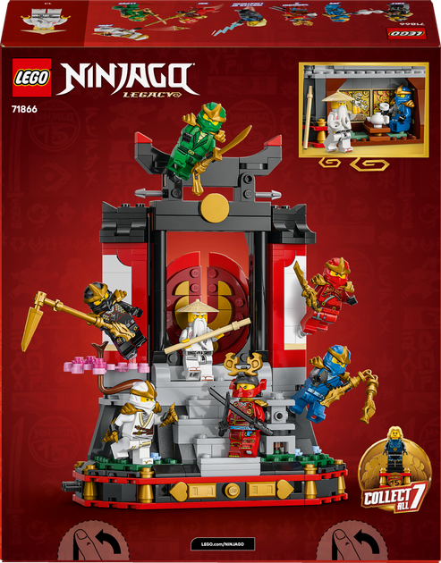 Zestaw klocków LEGO Ninjago Ozdoba z postaciami ninja — 15-lecie 447 elementów (71866) - obraz 9