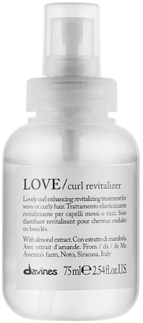 Spray do włosów Davines Love Curl Revitalizer do kontroli loków 75 ml (8004608257943) - obraz 1