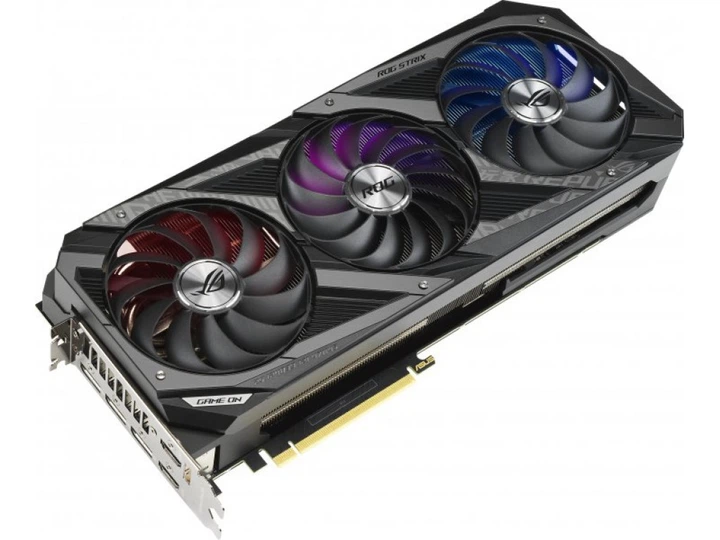 Видеокарта ASUS RTX 3070Ti 8GB ROG Strix Gaming (ROG-STRIX-RTX3070TI-8G-GAMING) (GDDR6X, 256 bit, PCI-E v4.0) Б/у - изображение 2