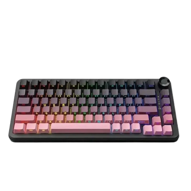 Клавиатура Ajazz AK820 MAX Plus (RGB, Flying Fish, 75%, Pink, три