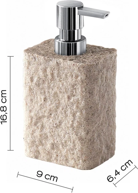 Дозатор для рідкого мила Gedy Aries AR8003 Світло-коричневий (0000AR800300300) - зображення 3