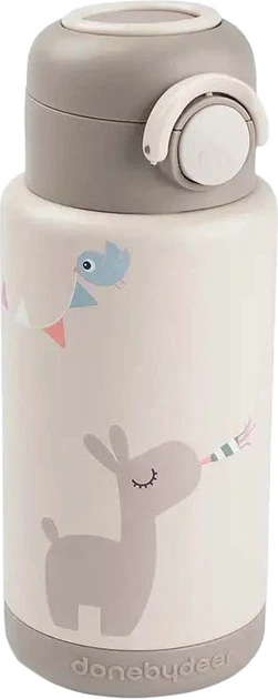 Bidon termiczny dla dziecka Done by Deer Beżowy 340 ml (5712643059455) - obraz 1