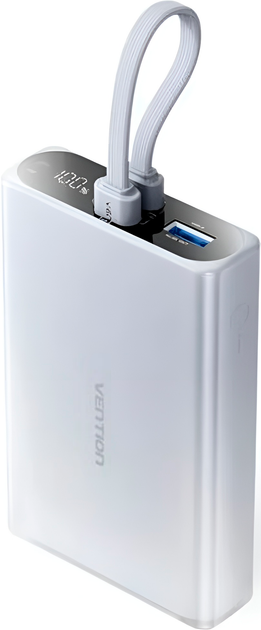 Powerbank Vention FHZM0 10000mAh 22.5W Grey (6922794789821) - obraz 1
