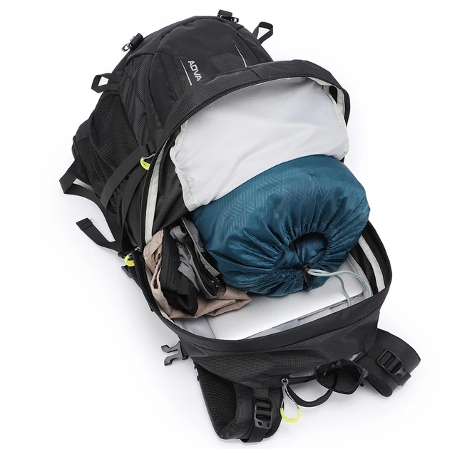 Туристический рюкзак NEVO RHINO 9033-NW 40 л - водонепроницаемый, легкий, для походов и путешествий, черный - Фото 4 Туристический рюкзак NEVO RHINO 9033-NW 40 л - водонепроницаемый, легкий, для походов и путешествий, черный - изображение 4