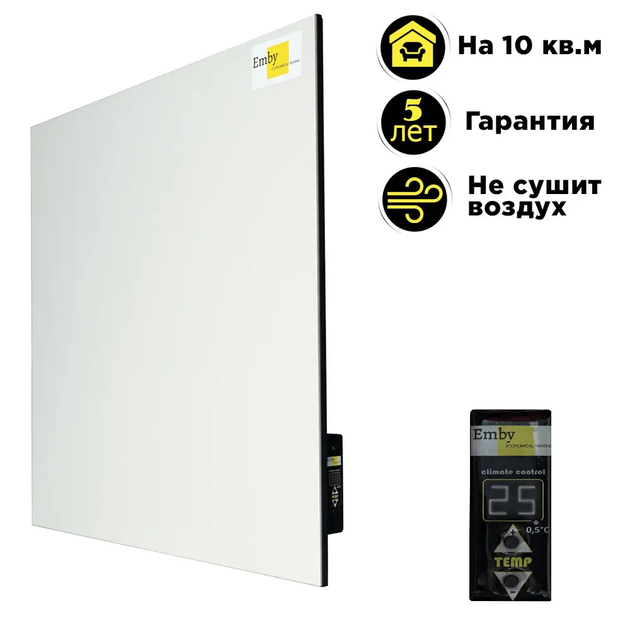 Обогреватель керамический Emby CHT-500 на 10 кв.м Белый - изображение 2
