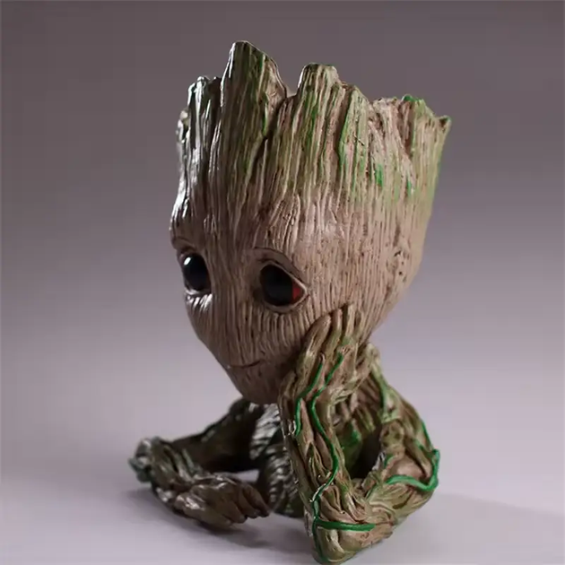 Кашпо со стабилизированным мхом Грут Groot G1 фигурное для декора интерьера напольное настольное бежевое (VIL-O_33P) - Фото 10 Кашпо со стабилизированным мхом Грут Groot G1 фигурное для декора интерьера напольное настольное бежевое (VIL-O_33P) - изображение 10