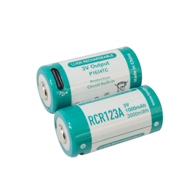 Аккумулятор Keeppower 16340 P1634TC Type-C RCR123A 3В 1000мАч Li-ion (2456235205) - изображение 3