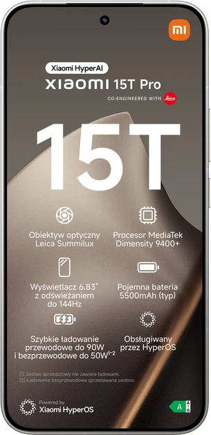 Мобільний телефон Xiaomi 15T Pro 12/512GB Titan Gray (MZB0KUUEU) - зображення 2