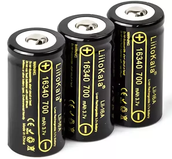 Аккумулятор LiitoKala Lii-16A 16340 700mAh Li-Ion для фонарей и фотоаппаратов батарея 3.7V (VIL-O_33P) - изображение 2