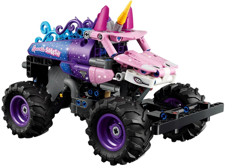 Zestaw klocków LEGO Technic Monster Jam Sparkle Smash z napędem typu pull-back 243 elementy (42220) - obraz 2