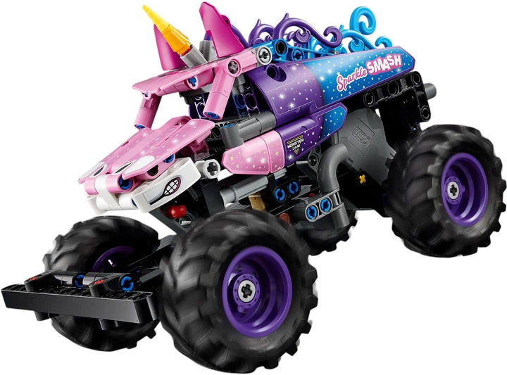Zestaw klocków LEGO Technic Monster Jam Sparkle Smash z napędem typu pull-back 243 elementy (42220) - obraz 3