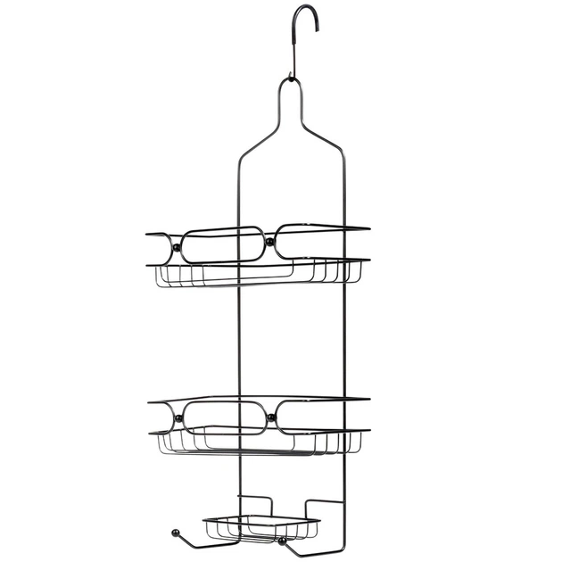 Полиця для душу Vilde 569277 підвісна металева Чорна (5904316402341) - зображення 3