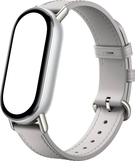 Ремінець Xiaomi Leather Strap для Smart Band 8/9/10 Elephant Gray (BHR07YLGL) - зображення 2