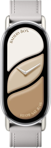Ремінець Xiaomi Leather Strap для Smart Band 8/9/10 Elephant Gray (BHR07YLGL) - зображення 3