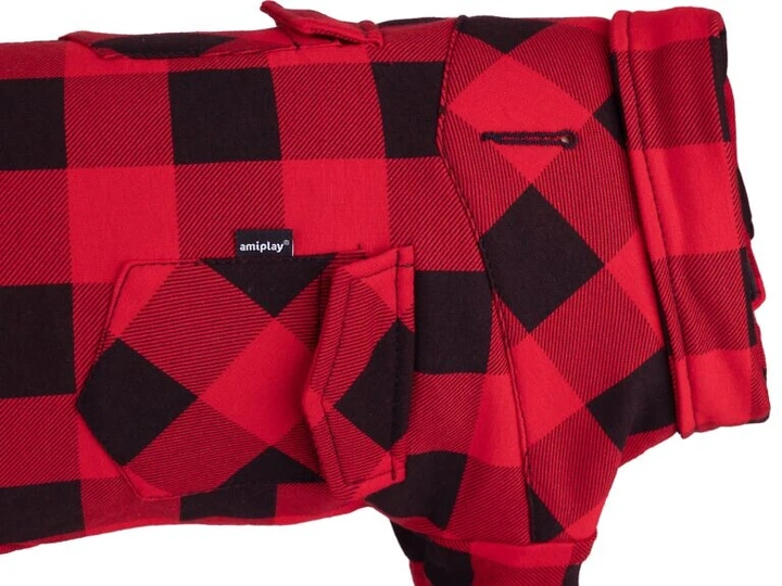 Koszula dla psów Amiplay Ranger 40 cm Czerwona (5907563277069) - obraz 2