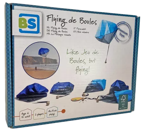 Zestaw do zabawy BS Toys Drewniana gra zręcznościowa Flying de Boules: Spadochrony na wyspie (8717775444275) - obraz 3