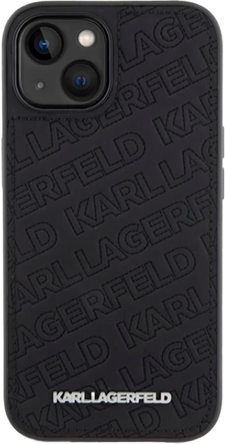 Etui Karl Lagerfeld Quilted K Pattern do Apple iPhone 15 Plus/14 Plus Black (KLHCP15MPQKPMK) - obraz 3