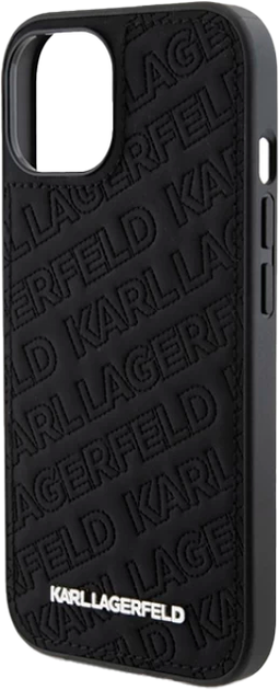 Etui Karl Lagerfeld Quilted K Pattern do Apple iPhone 15 Plus/14 Plus Black (KLHCP15MPQKPMK) - obraz 6