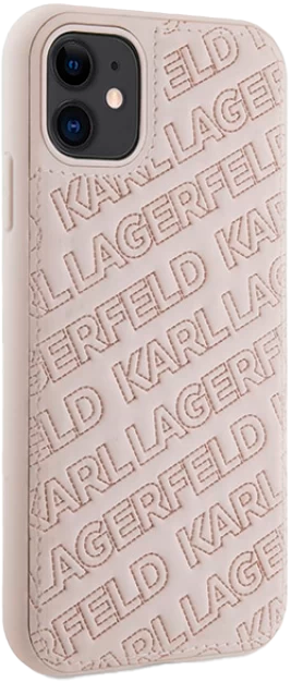 Etui Karl Lagerfeld Quilted K Pattern do Apple iPhone 11/Xr Pink (KLHCN61PQKPMP) - obraz 4