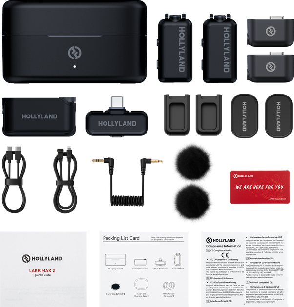 Бездротовий петличний мікрофон Hollyland Lark MAX 2 Combo Camera RX + USB-C RX (6976068117193) - зображення 8