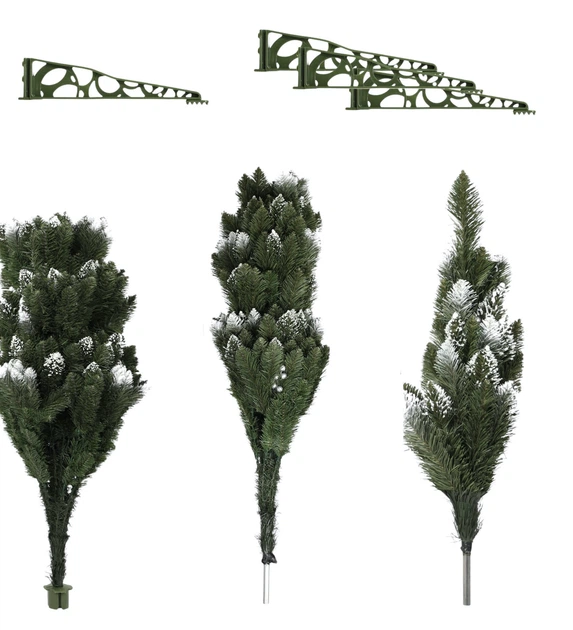 Сосна декоративна Kadax Mantua засніжена ПВХ 220 см K5555 (5903699446973) - зображення 8