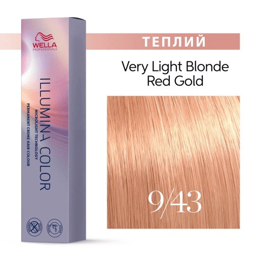 Стойкая крем-краска для волос Wella Professionals Illumina Color 9/43 60 мл (8005610538594) - изображение 2