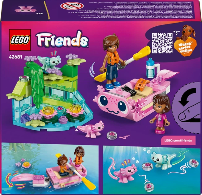 Zestaw klocków LEGO Friends Przygoda na aksolotlowej łodzi 95 elementów (42681) - obraz 7