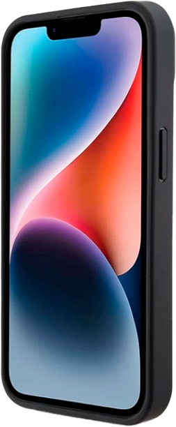 Etui Karl Lagerfeld Leather Monogram Hot Stamp Metal Logo do Apple iPhone 15/14/13  Black (KLHCP15SPKLPKLK) - obraz 5