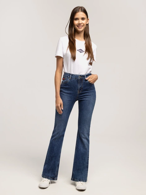 Jeansy dzwony damskie Lee Cooper Becca-2418 W30L30 Niebieskie (5905991760955) - obraz 3