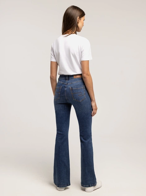 Jeansy dzwony damskie Lee Cooper Becca-2418 W31L30 Niebieskie (5905991760979) - obraz 4