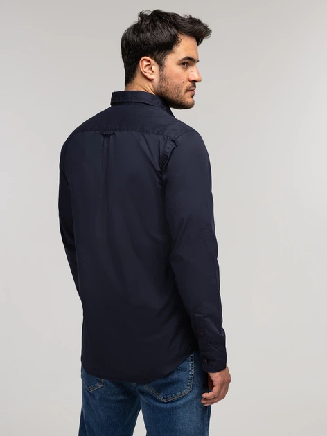 Сорочка бавовняна чоловіча Lee Cooper Rey-02Zg 2XL Темно-синя (5905991747765) - зображення 2