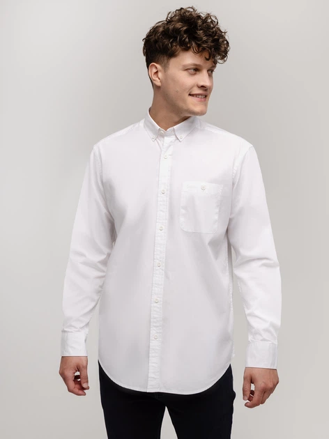 Сорочка бавовняна чоловіча Lee Cooper New Tenby-01Zg M Біла (5905991747772) - зображення 3