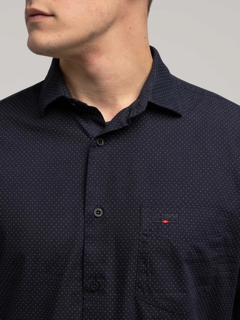 Сорочка бавовняна чоловіча Lee Cooper Windsor-61Zm M Темно-синя (5905991748021) - зображення 5