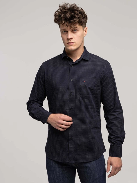 Сорочка бавовняна чоловіча Lee Cooper Windsor-61Zm XL Темно-синя (5905991748045) - зображення 4