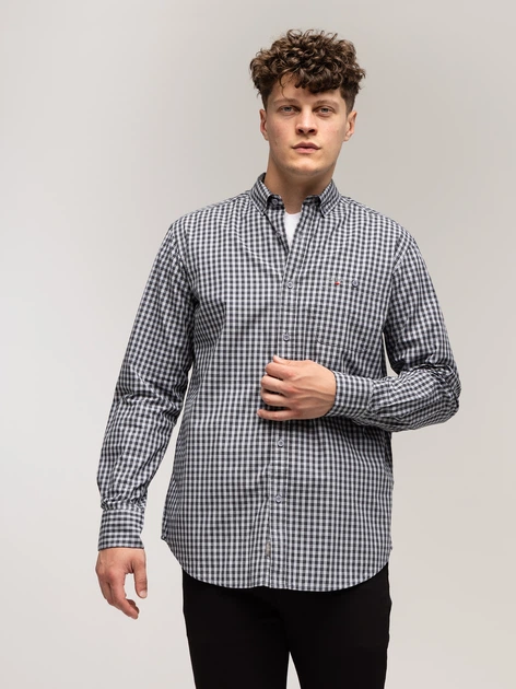 Сорочка бавовняна чоловіча Lee Cooper New Tenby-39Zk L Сіра (5905991748120) - зображення 3