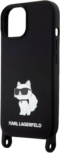 Etui Karl Lagerfeld Crossbody Choupette do Apple iPhone 15/14/13 Black (KLHCP15SSCBSCNK) - obraz 5