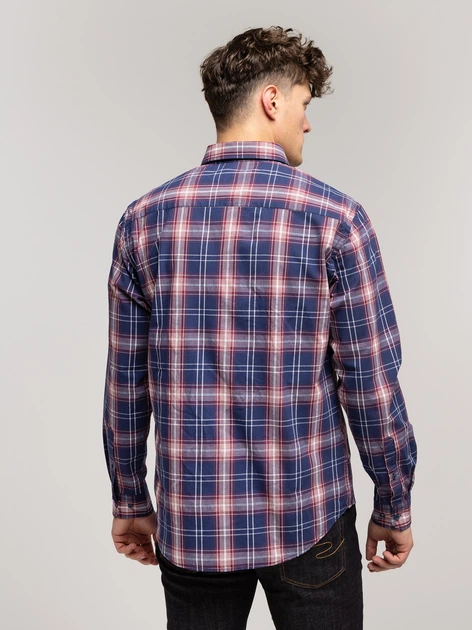 Сорочка бавовняна чоловіча Lee Cooper Will-2118 3XL Синя (5905991748403) - зображення 2