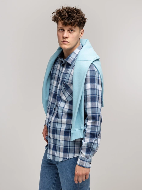 Сорочка бавовняна чоловіча Lee Cooper Scott-5817 XL Синя (5905991748595) - зображення 4