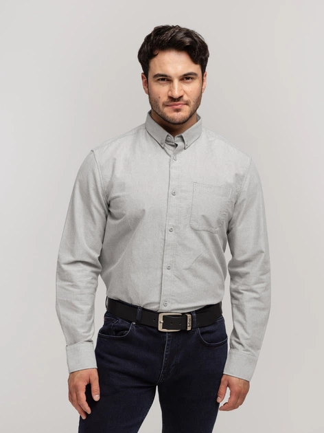 Koszula męska bawełniana Lee Cooper Lloyd Oxford 3XL Szara (5905991751175) - obraz 3