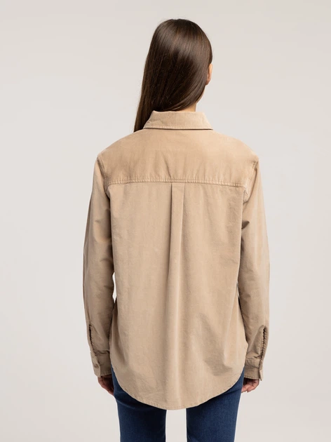 Сорочка бавовняна жіноча Lee Cooper Rosalyn-6000 L Бежева (5905991751700) - зображення 2